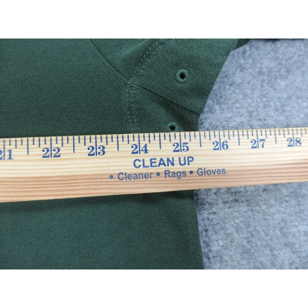Ralph Lauren Polo Shirt Mens 1XB Green Rugby Patch Crest RLPC‎ Logo
